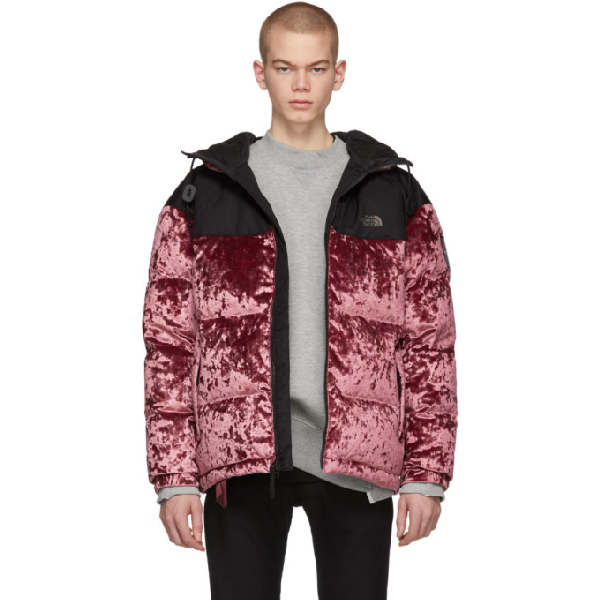 The North Face Black Series Red Down Velvet Urban Nuptse Jacket In D4s Reglred Modesens