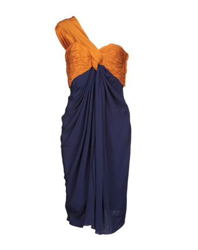 Vionnet Short Dress In Orange