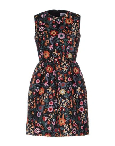 Red Valentino Short Dresses In Black