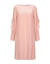 Aglini Short Dresses In Pastel Pink