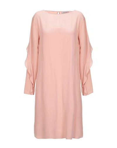 Aglini Short Dresses In Pastel Pink