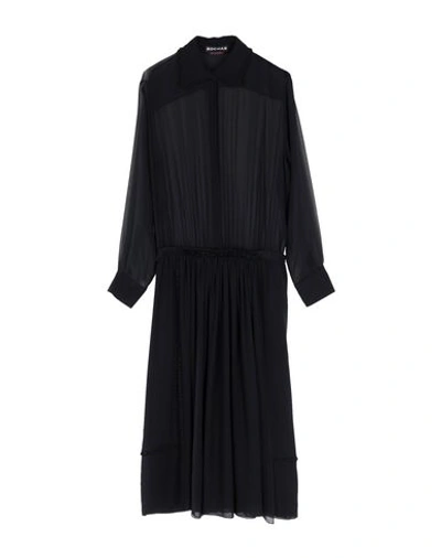 Rochas Midi Dress In Black