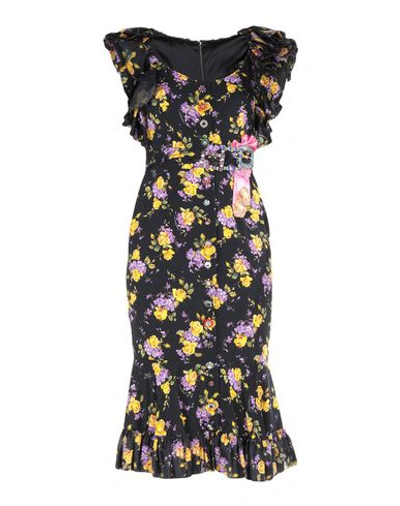 Dolce & Gabbana Midi Dress In Black