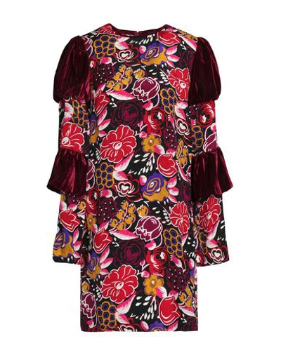 Anna Sui Short Dresses In Maroon