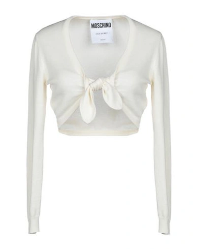 Moschino Cardigan In Ivory