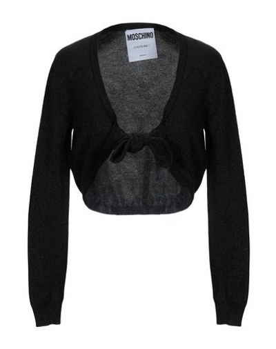 Moschino Wrap Cardigans In Black