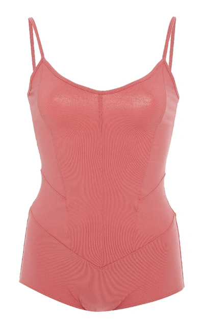 Live The Process Corset Leotard In Pink