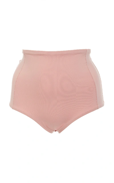 Verde Limon Banes High Waisted Bikini Bottoms In Pink