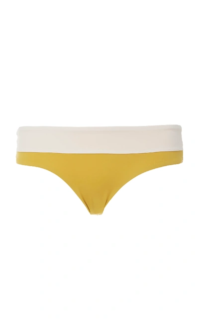 Tori Praver Cammie Beaux Bikini Bottom In Yellow