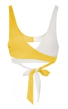Tori Praver Joy Wrap Top In Yellow