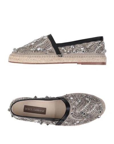 Dolce & Gabbana Espadrilles In Beige