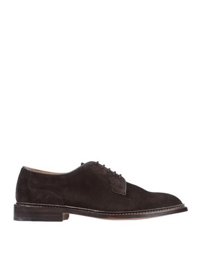 Tricker's Lace-up Shoes In Dark Brown