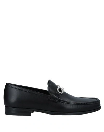 Ferragamo Loafers In Black
