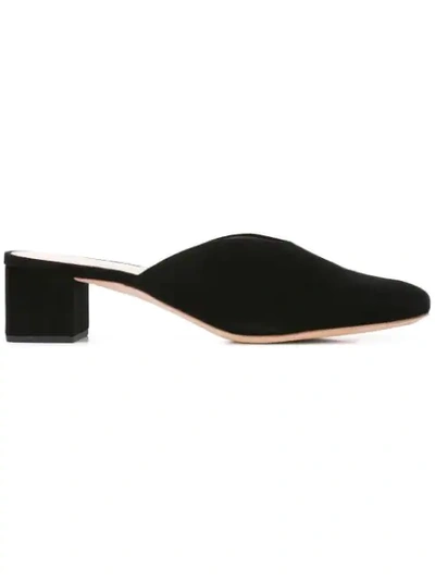 Loeffler Randall Lulu Block Heel Mule In Black