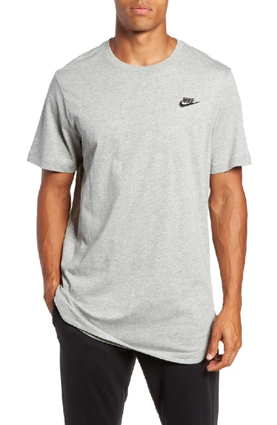Nike Nsw Futura T-shirt In Dark Grey Heather/ Black