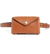 Rag & Bone Atlas Leather Belt Bag - Brown In Tan/ Navy