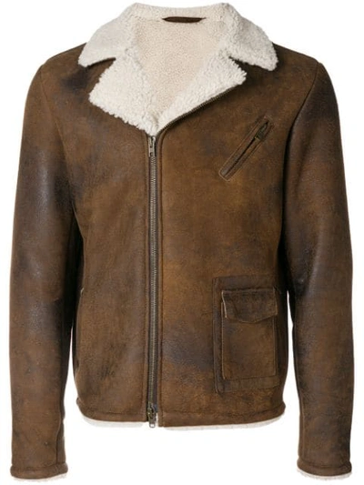 Salvatore Santoro Shearling Jacket - Brown