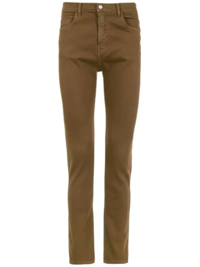 Egrey Skinny Trousers In Brown