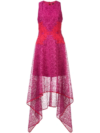 Nha Khanh Floral Lace Dress - Pink