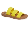 Steve Madden Pascale Slide Sandal In Yellow
