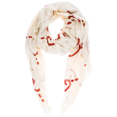 Gucci Women's Shawl Shoulder Wrap Ghost In White