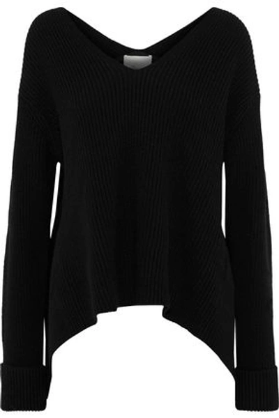 3.1 Phillip Lim Ribbed Wool And Yak-blend Sweater In Black