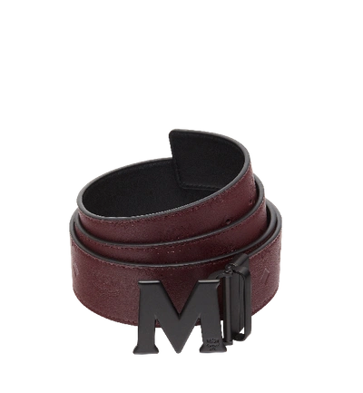 Mcm M Reversible Belt 1.75" In Monogram Leather In Nk