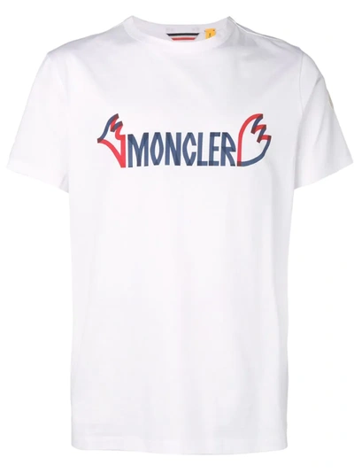 Moncler Genius Logo Print T-shirt - White