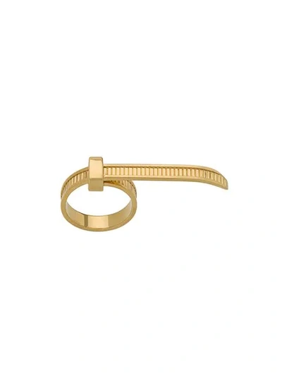 Ambush Zip Tie Ring In Gold