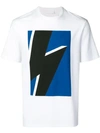 Neil Barrett T-shirt Mit Blitzmotiv - Weiss In White