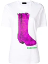 Dsquared2 Boot Print T-shirt - White