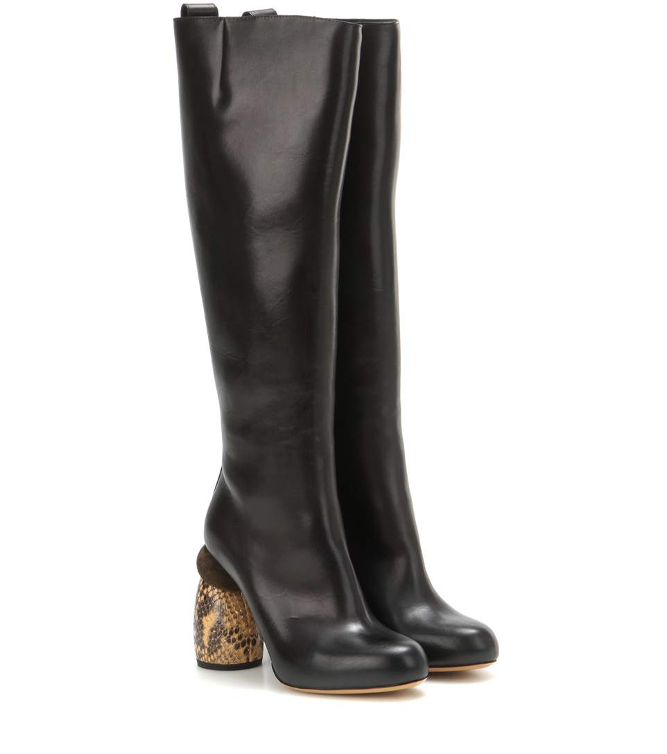 dries van noten silver boots