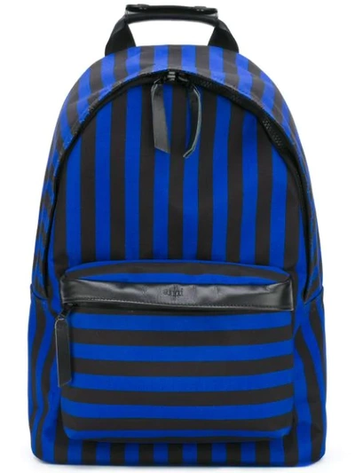 Ami Alexandre Mattiussi Zipped Backpack In Blue