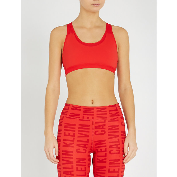 racing back sports bra