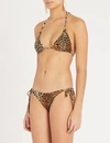 Melissa Odabash Cancun Triangle Bikini Top In Cheetah