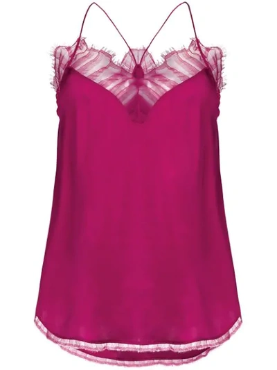 Iro Berwyn Silk Camisole Top, Red In Pink