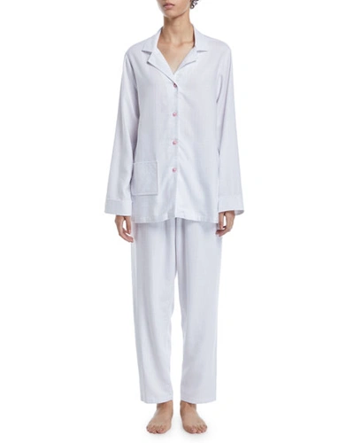 Celestine Maxi Classic Pajama Set In Multi