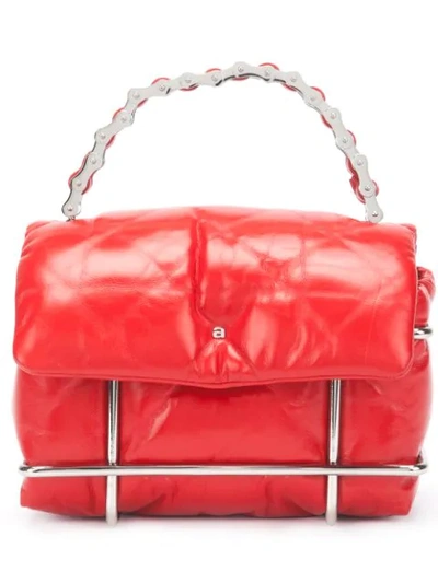 Alexander Wang Halo Quilted Leather Crossbody Bag In Red