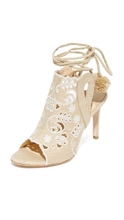 Isa Tapia Fox Glove Open Toe Sandals In Dune