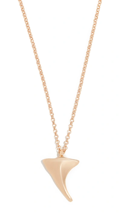 Reliquia Shark Tooth Necklace In Yellow Gold
