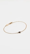 Alison Lou 14k Diamond Heart Bracelet In Black