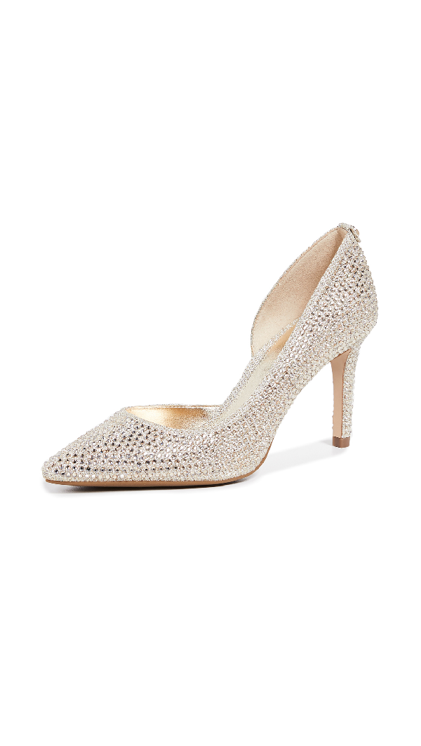 michael kors dorothy flex pump gold