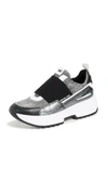 Michael Michael Kors Cosmo Slip-on Sneakers In Silver