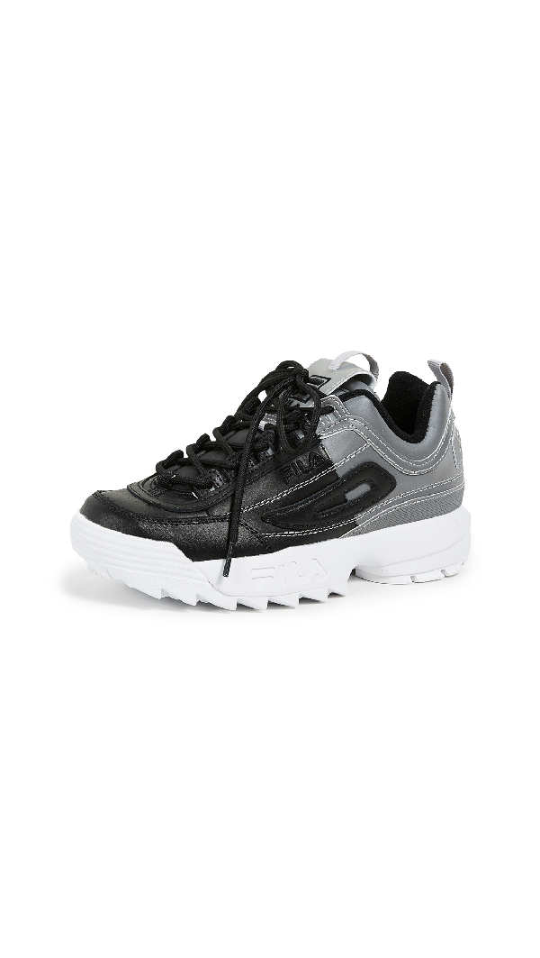 fila disruptor ii premium metallic silver shoes