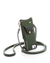 Bandolier Leather Iphone Crossbody In Evergreen