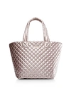 Mz Wallace Small Metro Tote In Rose Gold Metallic/gold