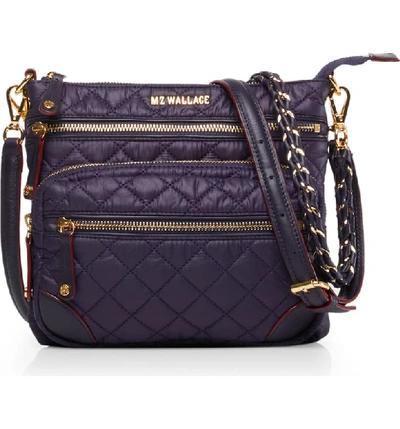 Mz Wallace M Z Wallace Downtown Crosby Crossbody Bag - Purple In Boysenberry