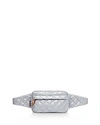 Mz Wallace Metro Belt Bag In Silver/silver