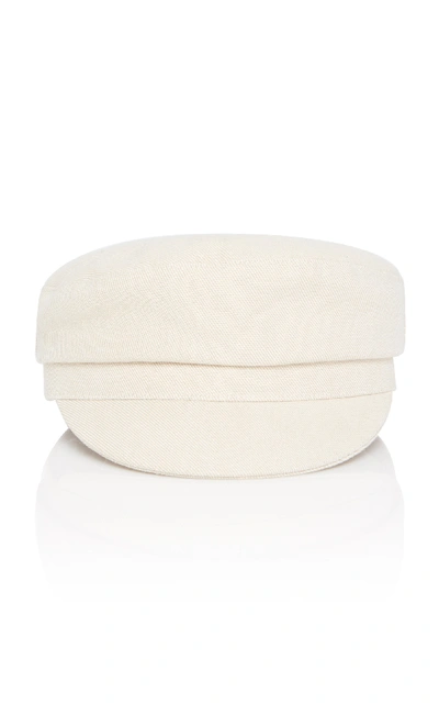 Isabel Marant Evie Wool-blend Felt Cap In White