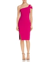 Likely Packard One-shoulder Dress In Fuchsia